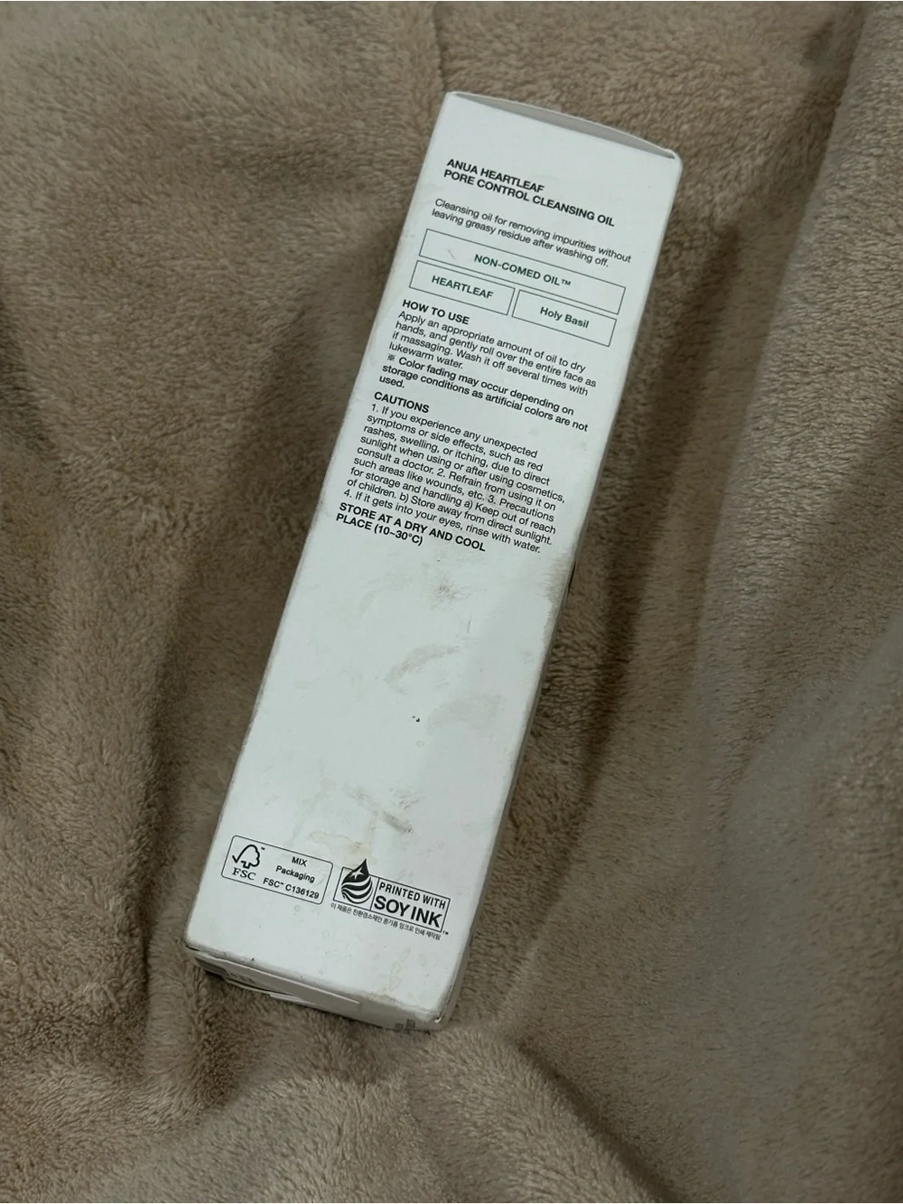 Anua Heartleaf Pore Control Cleansing Oil - White